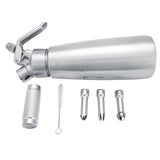 Stainless Steel Whipped Cream Dispenser Bundle With Three Nozzles 1000ml