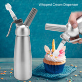 Aluminum Whipped Cream Dispenser Bundle With Three Nozzles Kitchen 500ml