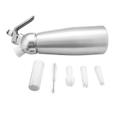 Aluminum Whipped Cream Dispenser Bundle With Three Nozzles Kitchen 500ml