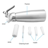 Aluminum Whipped Cream Dispenser Bundle With Three Nozzles Kitchen 500ml
