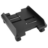 Removable Computer Case Stand Holder Bracket Desktop Mainframe Storage Rack with Brake(Black)