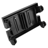 Removable Computer Case Stand Holder Bracket Desktop Mainframe Storage Rack with Brake(Black)