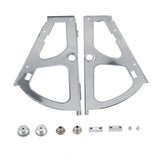 2Pcs Stainless Steel Shoes Drawer Cabinet Hinges Turing Rack Replacement Fittings(1 Layer)