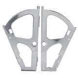 2Pcs Stainless Steel Shoes Drawer Cabinet Hinges Turing Rack Replacement Fittings(1 Layer)