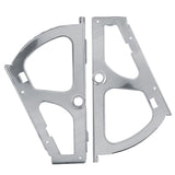 2Pcs Stainless Steel Shoes Drawer Cabinet Hinges Turing Rack Replacement Fittings(1 Layer) - Side View