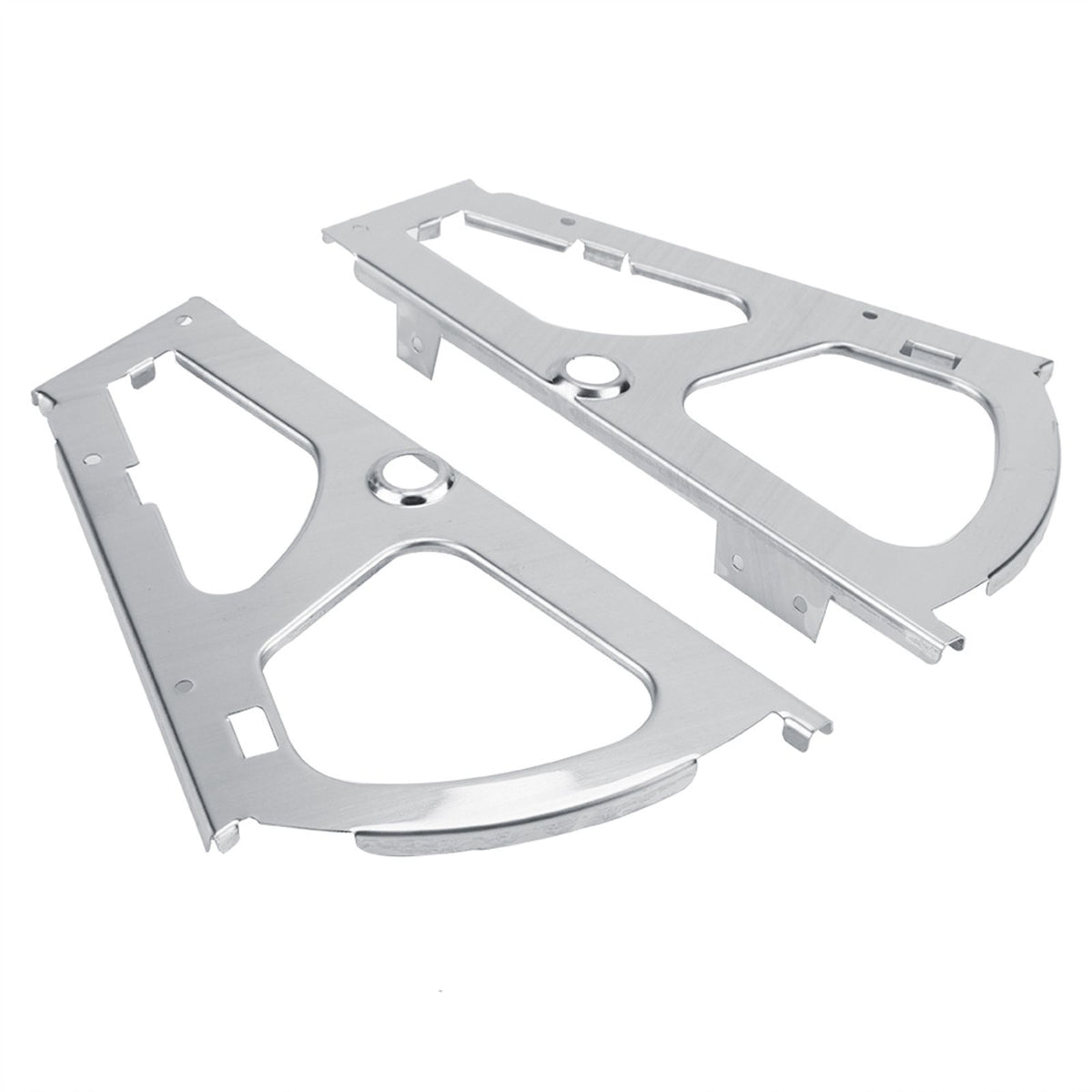 2Pcs Stainless Steel Shoes Drawer Cabinet Hinges Turing Rack Replacement Fittings(1 Layer)