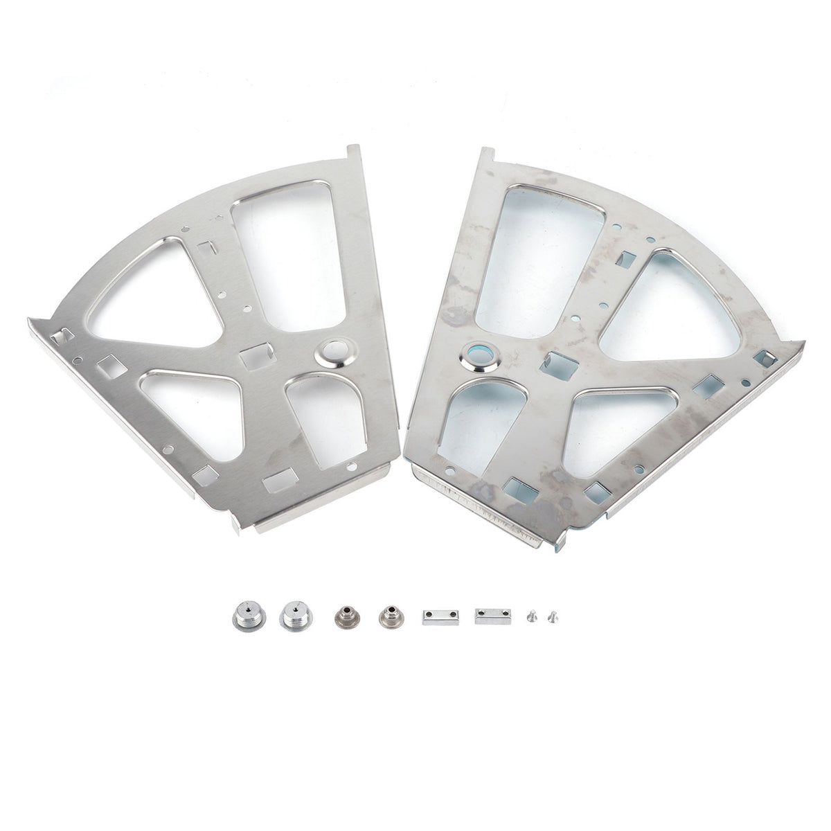 2Pcs Stainless Steel Shoes Drawer Cabinet Hinges Turing Rack Replacement Fittings(2 Layers)