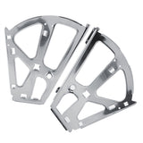 2Pcs Stainless Steel Shoes Drawer Cabinet Hinges Turing Rack Replacement Fittings(2 Layers)