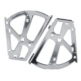 2Pcs Stainless Steel Shoes Drawer Cabinet Hinges Turing Rack Replacement Fittings(2 Layers)