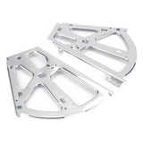 2Pcs Stainless Steel Shoes Drawer Cabinet Hinges Turing Rack Replacement Fittings(2 Layers) - Top-Down View