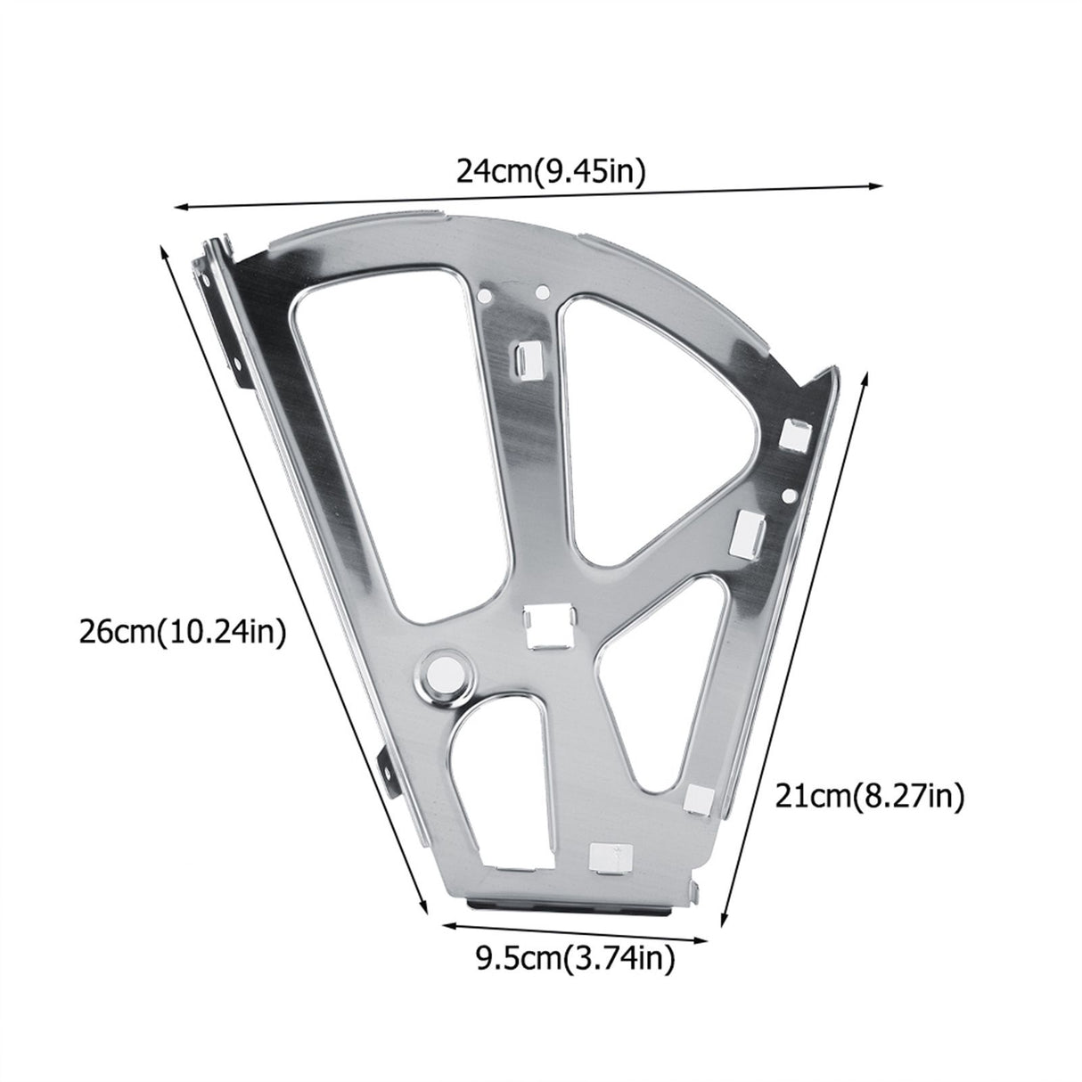 2Pcs Stainless Steel Shoes Drawer Cabinet Hinges Turing Rack Replacement Fittings(2 Layers)