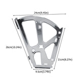 2Pcs Stainless Steel Shoes Drawer Cabinet Hinges Turing Rack Replacement Fittings(2 Layers)