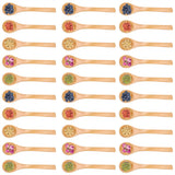 30pcs Mini Natural Wooden Children Spoon Kitchen Condiment Tool - Rear View