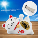 Solar Powered Adorable Lazy Lying Waving Beckoning Fortune Lucky Cat Car Accessories(#2)
