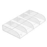 Acrylic Air Conditioner Remote Control Holder Case Storage Box Wall Mount - 45-Degree Angle