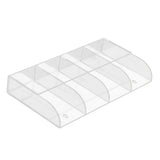 Acrylic Air Conditioner Remote Control Holder Case Storage Box Wall Mount - Rear View