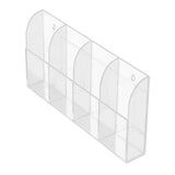 Acrylic Air Conditioner Remote Control Holder Case Storage Box Wall Mount - Close-Up Angle