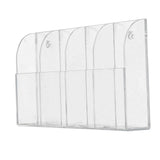Acrylic Air Conditioner Remote Control Holder Case Storage Box Wall Mount - Low Angle