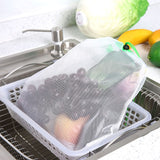 12Pcs Reusable Drawstring Mesh Bags Fruit Vegetable Sacks Storage Shopping Bag Toys Pouch - Close-Up Angle