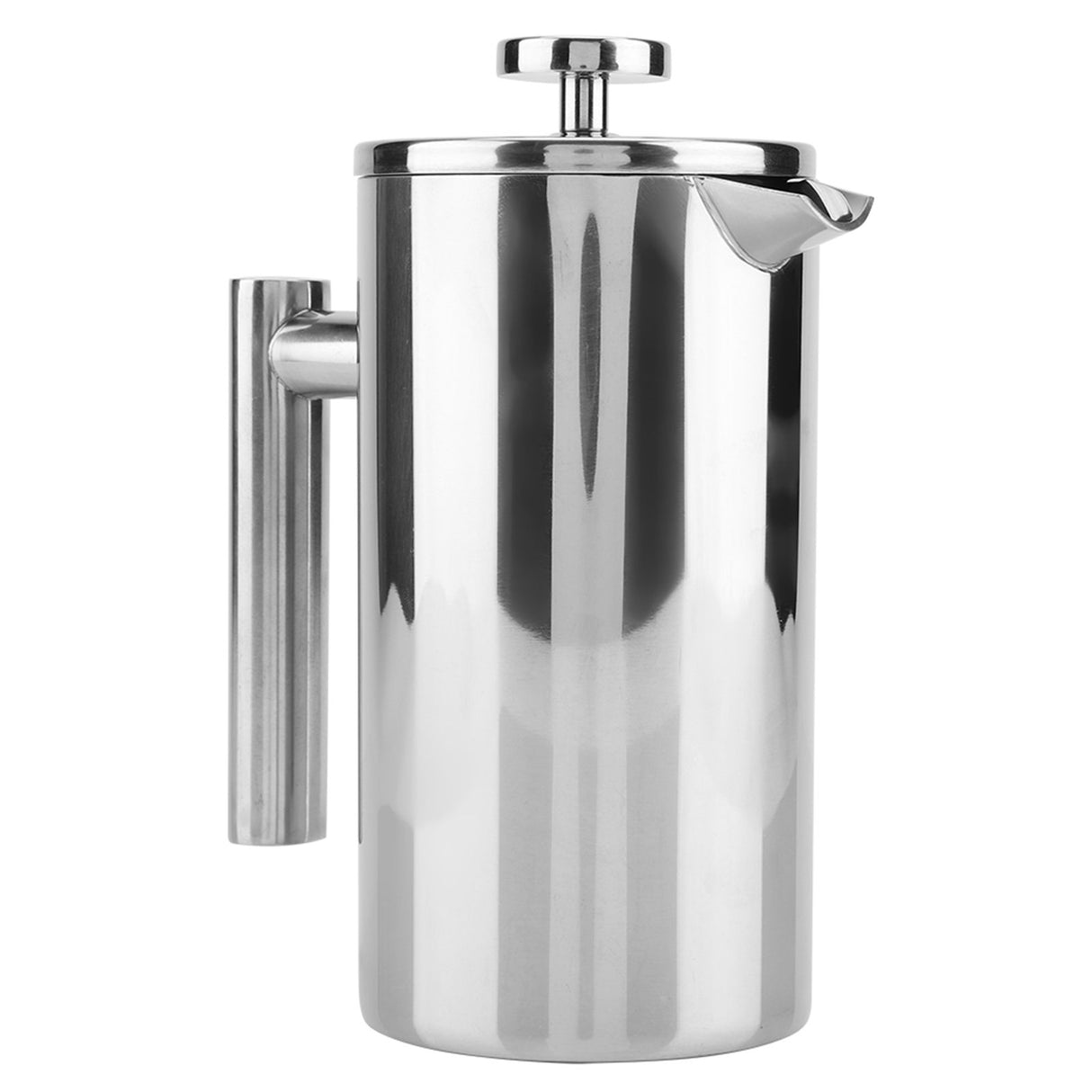 Double Walled Stainless Steel Coffee Maker French Press Tea Pot with Filter (800ML)