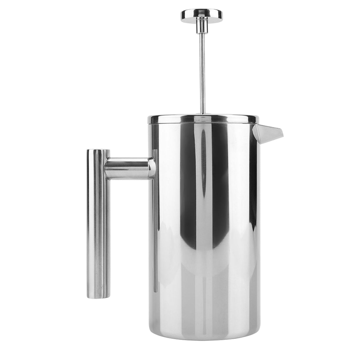 Double Walled Stainless Steel Coffee Maker French Press Tea Pot with Filter (1000ML)