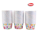 100PCS Mini Cupcake Liners Paper Round Cake Baking Cups Muffin Cases Home Party Wedding#4
