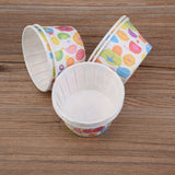 100PCS Mini Cupcake Liners Paper Round Cake Baking Cups Muffin Cases Home Party Wedding#4 - Rear View