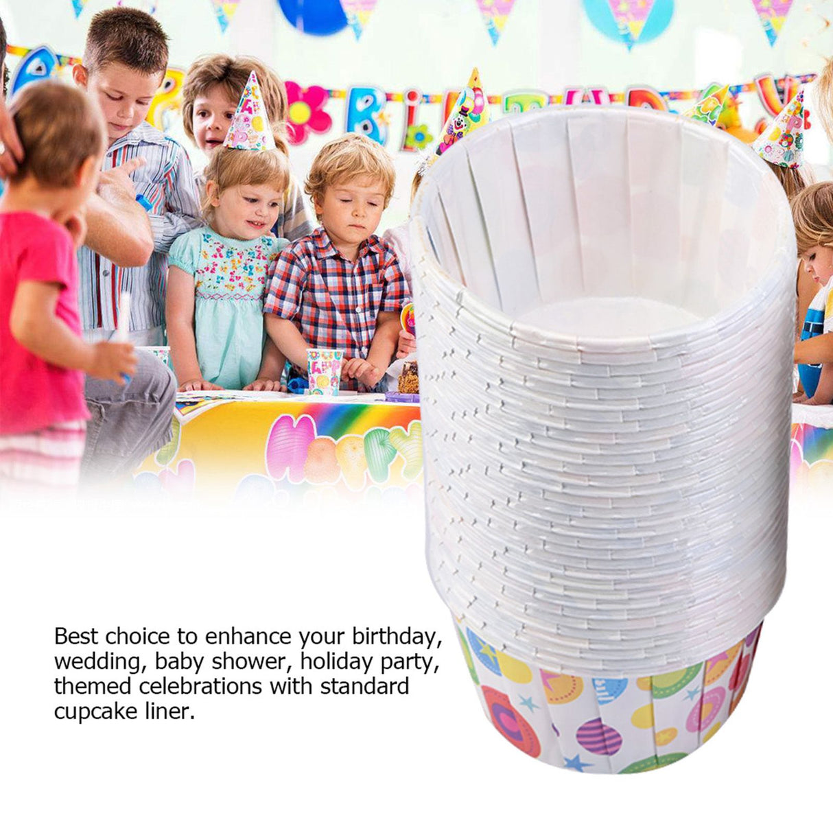 100PCS Mini Cupcake Liners Paper Round Cake Baking Cups Muffin Cases Home Party Wedding#4