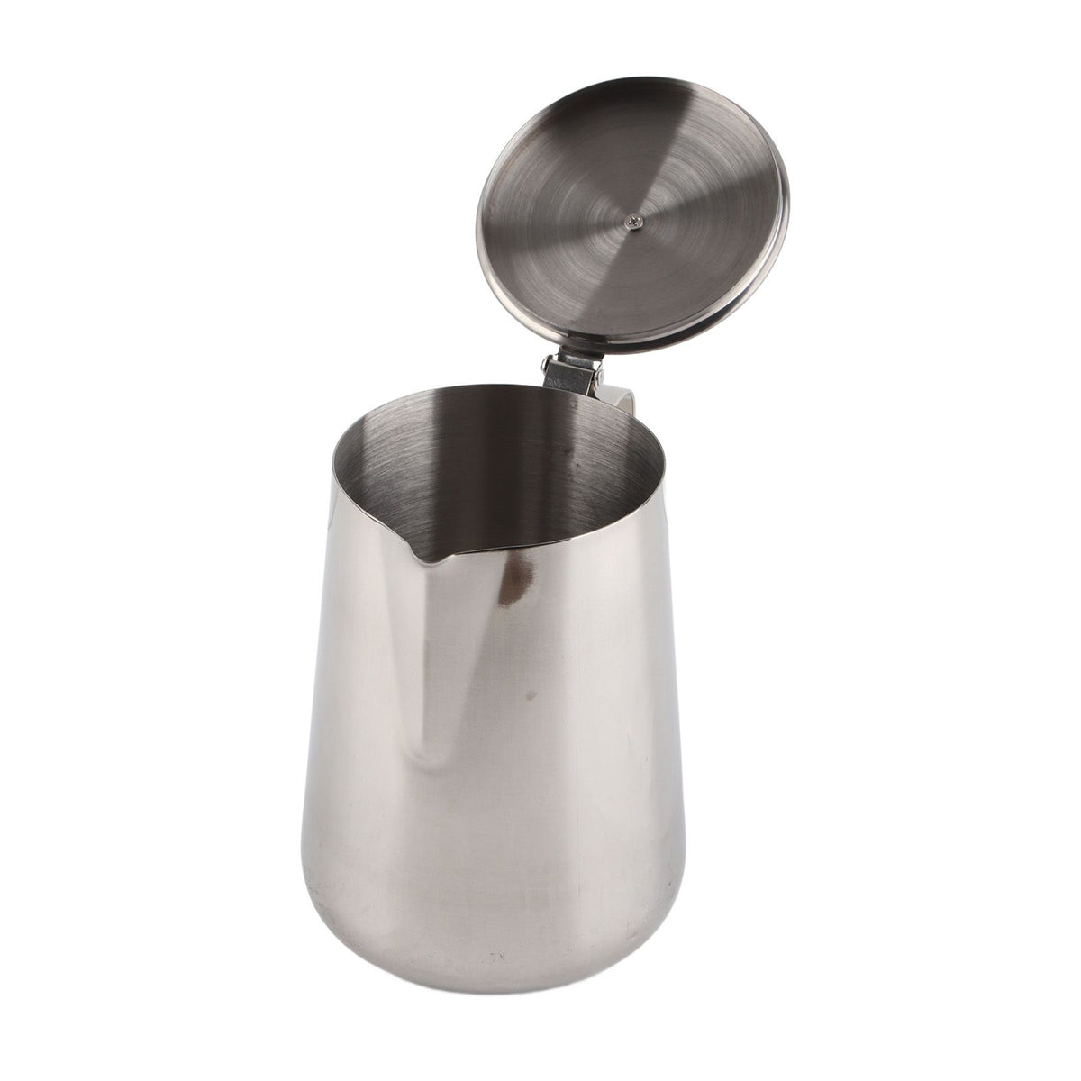 Stainless Steel Coffee Cup Mug Milk Frothing Pitcher Jug with Lid for Latte Coffee Art(2000ml)
