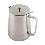 Stainless Steel Coffee Cup Mug Milk Frothing Pitcher Jug with Lid for Latte Coffee Art(2000ml)