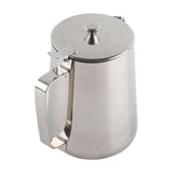 Stainless Steel Coffee Cup Mug Milk Frothing Pitcher Jug with Lid for Latte Coffee Art(2000ml) - Extra Image