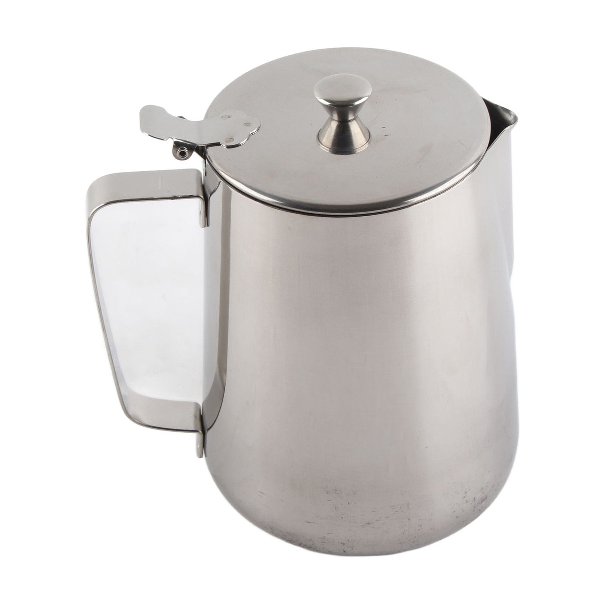 Stainless Steel Coffee Cup Mug Milk Frothing Pitcher Jug with Lid for Latte Coffee Art(2000ml)