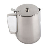 Stainless Steel Coffee Cup Mug Milk Frothing Pitcher Jug with Lid for Latte Coffee Art(2000ml)