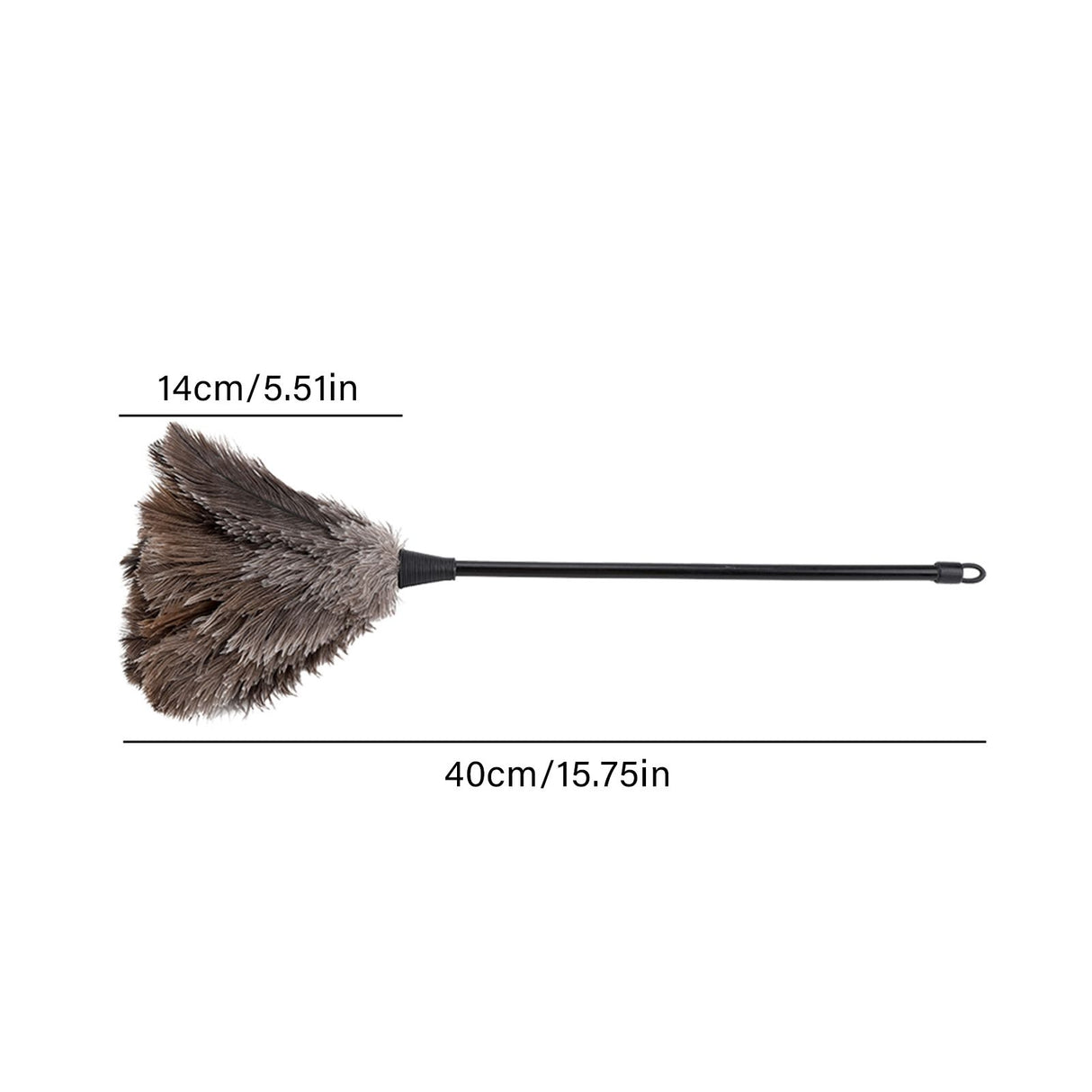 Mini Handmade Washable Reusable Ostrich Feather Duster for Books Keyboard Office Home