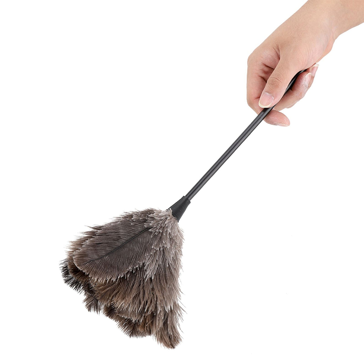 Mini Handmade Washable Reusable Ostrich Feather Duster for Books Keyboard Office Home