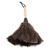 Mini Washable Reusable Ostrich Feather Duster for Books Keyboard Office Home - Top-Down View
