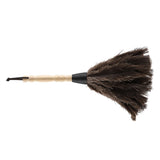 Mini Washable Reusable Ostrich Feather Duster for Books Keyboard Office Home - Rear View