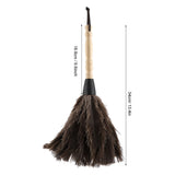 Mini Washable Reusable Ostrich Feather Duster for Books Keyboard Office Home - Extra Image