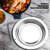 1Pc Stainless Steel Upright Roast Chicken Holder Roaster Rack Barbecue Grilling BBQ Tools - Front View