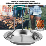 1Pc Stainless Steel Upright Roast Chicken Holder Roaster Rack Barbecue Grilling BBQ Tools