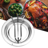 1Pc Stainless Steel Upright Roast Chicken Holder Roaster Rack Barbecue Grilling BBQ Tools
