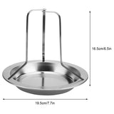 1Pc Stainless Steel Upright Roast Chicken Holder Roaster Rack Barbecue Grilling BBQ Tools