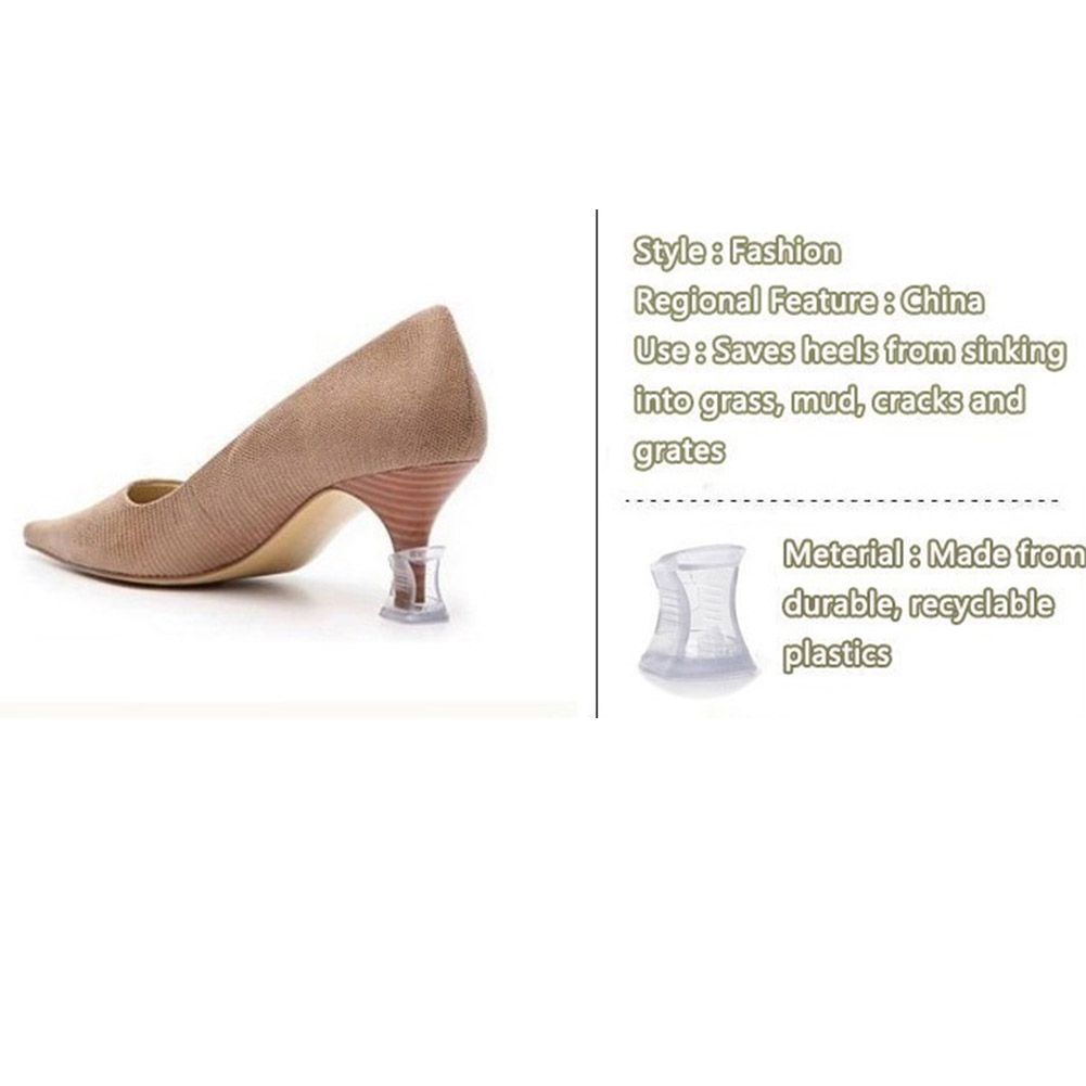 1Pc Women Heel Protector Shoes Stopper High Heels Tips Stiletto Cover for Daily Walking(Small)