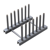 1Pc Removable Dish Plate Drying Rack Draining Board Stand Holder for Kitchen Supplies(Grey) - Top-Down View