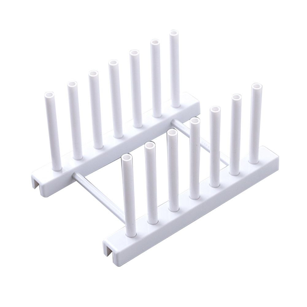 1Pc Removable Dish Plate Drying Rack Draining Board Stand Holder for Kitchen Supplies(White)