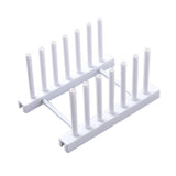 1Pc Removable Dish Plate Drying Rack Draining Board Stand Holder for Kitchen Supplies(White)