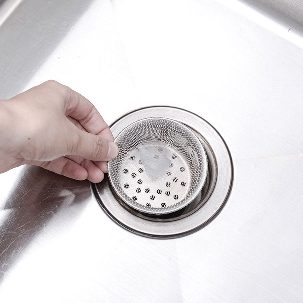 100pcs/set Kitchen Sink Drain Strainer Disposable Mesh Bag Residue Waste Filter Bags Catcher