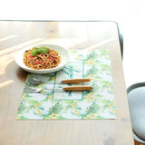Fashionable Non Slip Table Dining PVC Placemat Insulation Pad Rectangle Tableware Mat(#1) - Front View