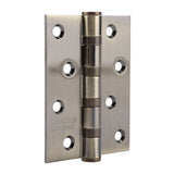 4in 3mm Stainless Steel Door Hinge Loose Pin Muffler Buffer Hinges Mute Bearing(Plating Yellow)