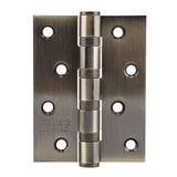 4in 3mm Stainless Steel Door Hinge Loose Pin Muffler Buffer Hinges Mute Bearing(Plating Yellow)